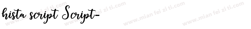 hista script Script字体转换